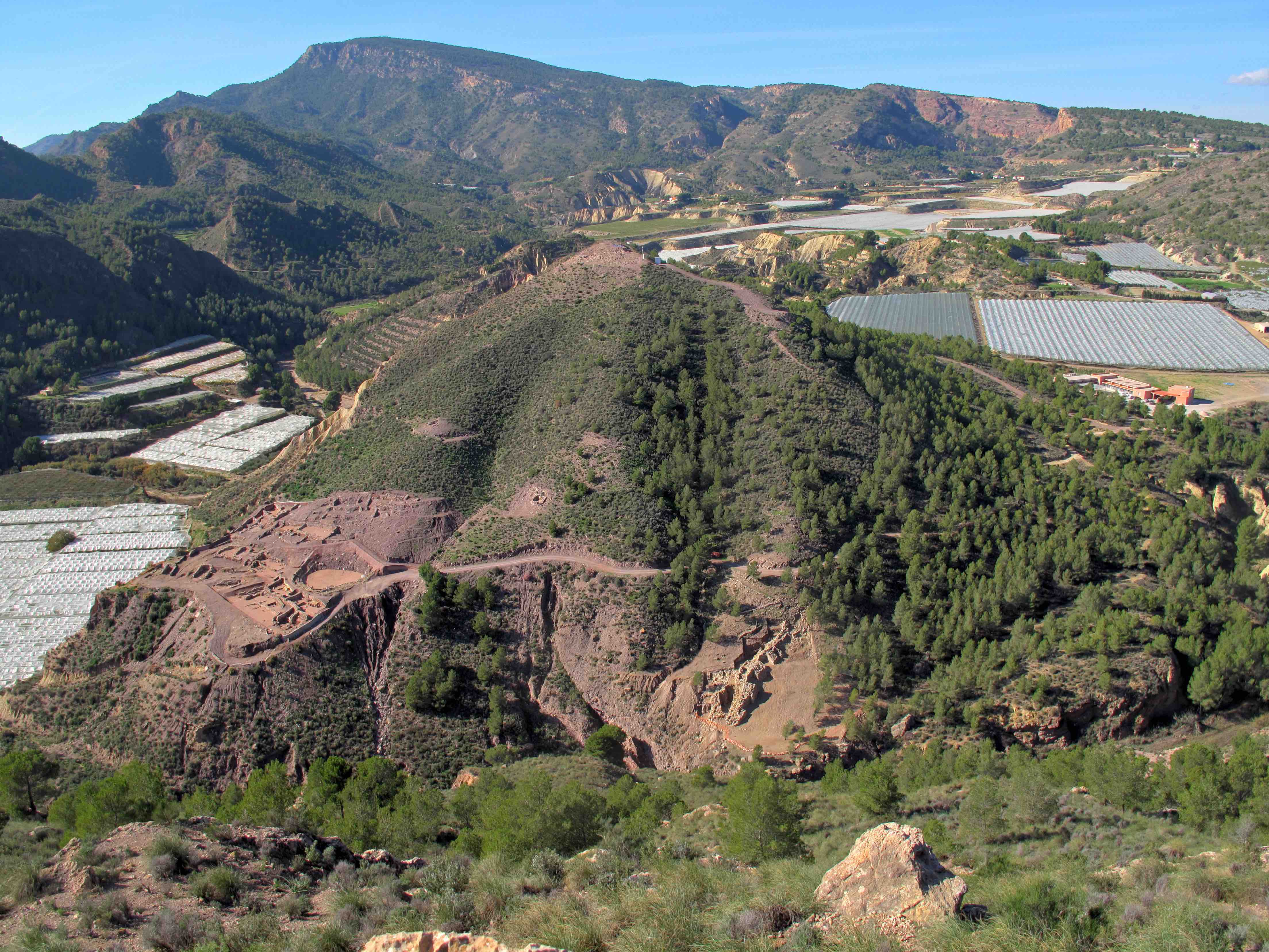 L'assentament fortificat de la Bastida (Totana, Múrcia). Aquest jaciment és un dels més grans i més ben excavats d'El Argar. Crèdits: ©ASOME-UAB